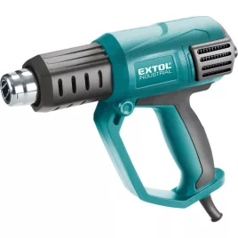   EXTOL INDUSTRIAL suflantă cu aer cald, 2000W, două trepte, 1000W/2000W, 50/650°C, 250/500 L/min, cu geantă și accesorii