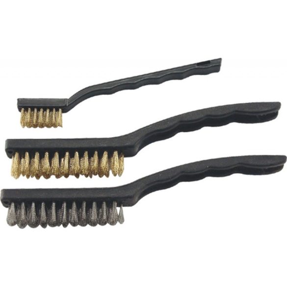 EXTOL CRAFT set perii sârmă, 3 buc: fire din cupru și oțel inoxidabil; 3×7 rânduri, 180mm, 3×12 rânduri, 220mm, mâner din plastic