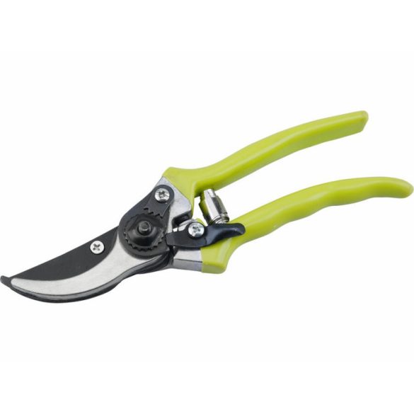 Foarfecă de grădină EXTOL CRAFT, teflonată; max.:20mm tăiere, lungime:21cm, bypass, cu mâner verde din plastic