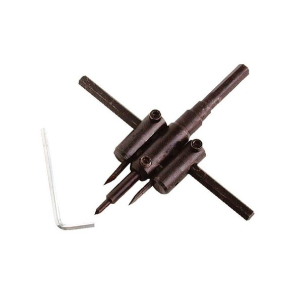 EXTOL CRAFT tăietori circulare pentru gips-carton, 2 buc 30-120mm, cuțit de oțel reglabil; (potrivit și pentru lemn, cauciuc, plastic)