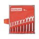 Set de chei combinate FORTUM, 9 piese, 6-19mm 61CrV5, crom mat, husă textilă FORTUM
