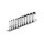 EXTOL PREMIUM extins Multi Lock cheie tubulară cpl. ; 1/4', 11pcs 4, 5, 5.5, 6, 7, 8, 9, 10, 11, 12, 13mm, suport pe șină