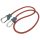 EXTOL PREMIUM coardă elastică 1 buc, 80cm × 10mm, cu carabină la ambele capete, cauciuc extra rezistent