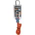 EXTOL PREMIUM coardă elastică 1 buc, 80cm × 10mm, cu carabină la ambele capete, cauciuc extra rezistent