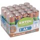 Set baterii EXTOL ENERGY, 20 buc, alcaline, 1,5V, mărime: AA (LR6); durată lungă de viață, ambalaj 10×2 buc.
