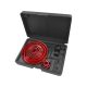 Set EXTOL PREMIUM de burghie pentru găuri, 17 bucăți, (19-22-25-32-38-44-51-60-67-73-82-102-127mm) plastic, lemn, gips-carton
