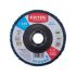 EXTOL PREMIUM disc de șlefuit pentru polizor unghiular, 125mm, grosime 14 mm, suport din fibră de sticlă, nylon și carbid de siliciu