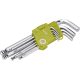 EXTOL CRAFT set chei imbus, cap sferic Cr40; TÜV/GS, 9 buc, 1,5-10mm, blister