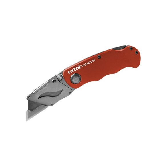 EXTOL PREMIUM cuțit de tăiat PVC, 5 lame, lamă de rezervă: 9124, 8855099, 9121