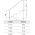 Balustradă inoxidabilă, FX-05, AISI316, 660 x 1219 mm, 1 buc / pachet - Model modern FX-05