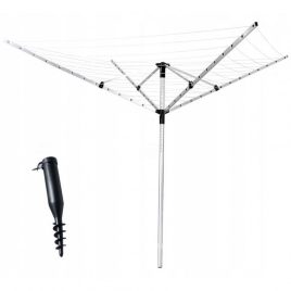 Uscător de rufe de grădină 260 cm + capac cu șurub