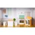 Casă de păpuși cu mobilier Grace rezidență ECOTOYS