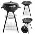 Grătar de grădină cu protecție și tavă de cenușă - BBQ pentru utilizare în grădină, cu capac și sac de cenușă