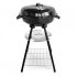 Grătar de grădină cu protecție și tavă de cenușă - BBQ pentru utilizare în grădină, cu capac și sac de cenușă