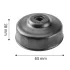 NEO TOOLS Cheie pentru filtru de ulei 65mm, 14 puncte, cu deschidere de 3/8" 11-361