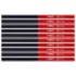 NEO TOOLS Creion dulgher bicolor, roșu-albastru, 12 bucăți 13-805