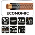 NEO TOOLS Furtun de grădină 1/2"x30 m, 4 straturi ECONOMIC 15-801