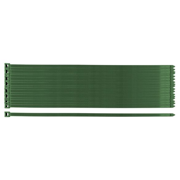 NEO TOOLS Legătură de grădină, fixator rapid 7,6x380mm, 50 buc, verde 15-971