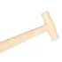 Mâner de lopată VERTO, fag, cu mâner în T, 38mm/90cm 15G061