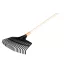 VERTO Greblă de frunze, plastic 460x240mm 15G086