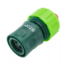 Conector rapid furtun VERTO 3/4" cu oprire apă 15G723
