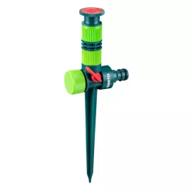   VERTO Aspersor circular, reglabil 0-360°, cu țăruș, 78 m2 15G785