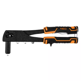   NEO TOOLS Clește pentru nituri, pentru nituri din oțel și aluminiu, 60 bucăți, 2,4/3,2/4,0/4,8 18-101-1