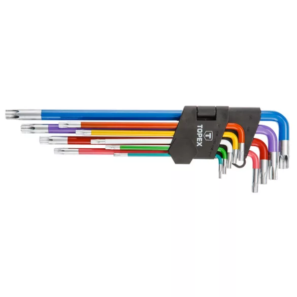 Set chei Torx 9 buc, COLORAT 35D969 TOPEX