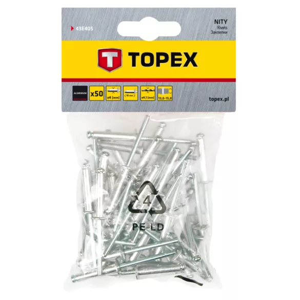 TOPEX NITURI 4.0X18, 50buc 43E405