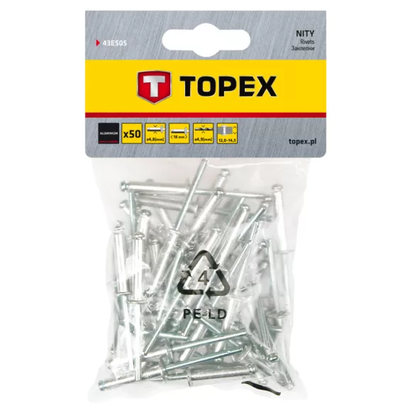 TOPEX Nituri 4.8X18, 50buc 43E505