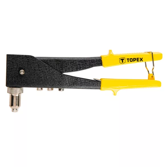 TOPEX CLEȘTE DE NITUIT 270MM, Reglare cap bidirecțională, 2.4, 3.2, 4.0, 4.8mm 43E712
