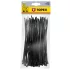 TOPEX Colier cablu, legătură rapidă, 3,6mm x 200mm, negru, 100buc 44E976