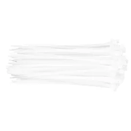 TOPEX Coliere cablu, 4,8mm x 200mm, alb, 75 buc 44E977