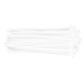 TOPEX Coliere cablu, 4,8mm x 200mm, alb, 75 buc 44E977