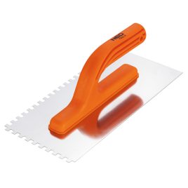   NEO TOOLS Gletieră din oțel, zimțată, inoxidabilă, 270x125mm, 6x6x6mm, mâner din plastic 50-204