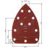 GRAPHITE Hârtie abrazivă pentru șlefuitor delta, cu arici, 11 găuri 140 x 140 x 80mm, K240, 5 bucăți 54H015