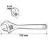 NEO TOOLS Cheie reglabilă, cheie franceză 150mm, 0-34mm cu garanție de 25 de ani 03-015