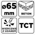 Koronă de găurit GRAPHITE, ferăstrău circular, 65 mm, M22 55H327