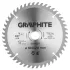 Lamă de ferăstrău circular pentru ferăstrău de imersie GRAPHITE, din carbură, 165x20mm, 48 de dinți 55H687