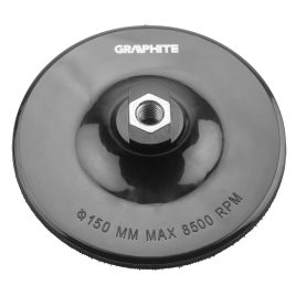 GRAPHITE Disc abraziv flexibil cu arici 150mm, M14 55H826