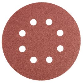   GRAPHITE Hârtie abrazivă, cu arici 125mm, K120, 8 găuri, 5buc 55H943