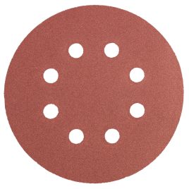   GRAPHITE Șmirghel, cu arici 125mm, K240, 8 găuri, 5buc 55H944