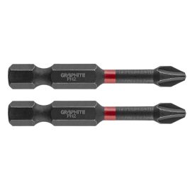 GRAPHITE Bit de impact cu torsiune PH2x50mm, 2buc 56H519