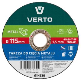 VERTO Disc de tăiere pentru metal 115x1.5x22mm 61H530