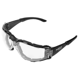   NEO TOOLS Ochelari de protecție cu margine din spumă pentru praf, lentile clare, clasa de rezistență F 97-520