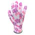 Mănușă de grădinărit VERTO, poliester, model floral, 7", CAT I. 97H146
