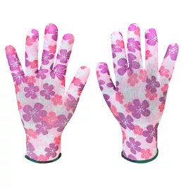  VERTO Mănuși de grădinărit, poliester, model floral, 9", CAT I. 97H148