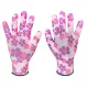 VERTO Mănuși de grădinărit, poliester, model floral, 9", CAT I. 97H148