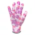 VERTO Mănuși de grădinărit, poliester, model floral, 9", CAT I. 97H148