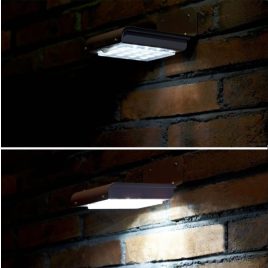 Lampa de grădină pentru exterior (solar, cu 16 LED-uri)